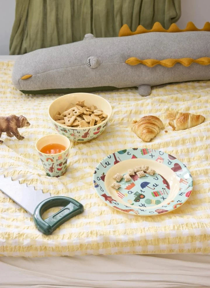 Rice - ABC Melamine Bowl | Light Blue