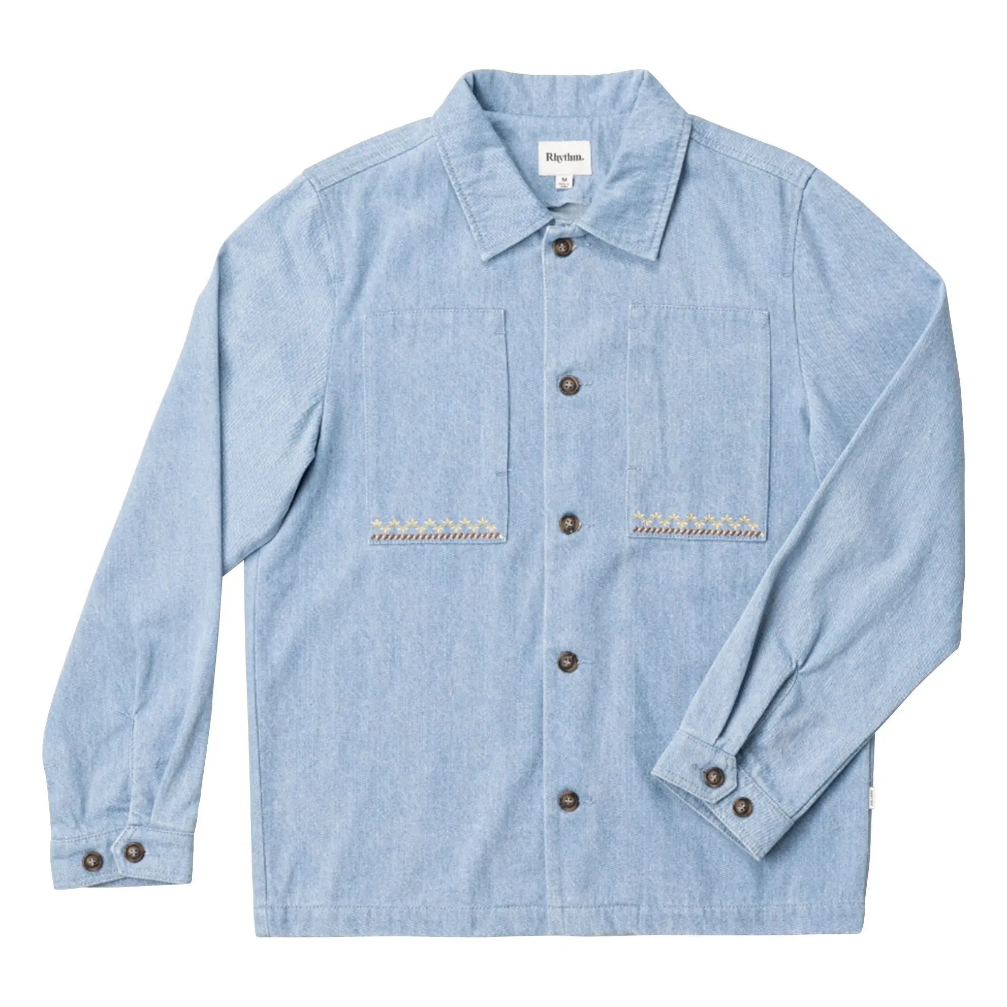 Rhythm - Arguam LS overshirt | Light Blue