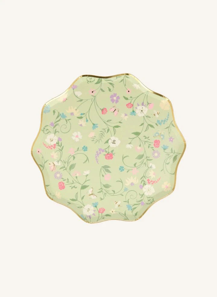 Meri Meri - Ladurée small floral paper plates - set of 8