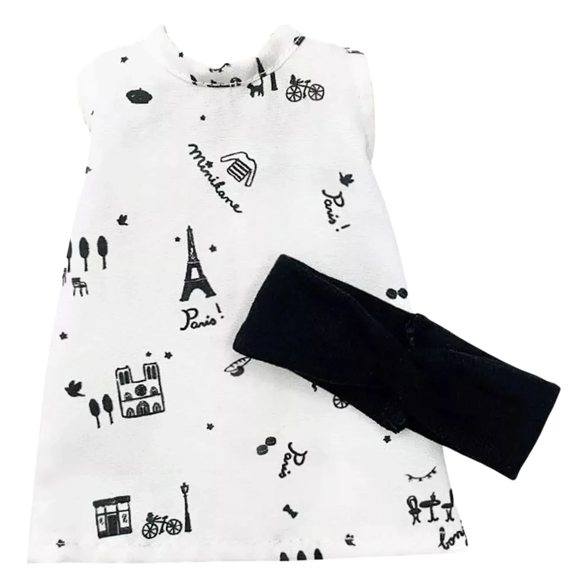 Minikane - Vestiaire Amigas - Iva Paris Dress and Hairband