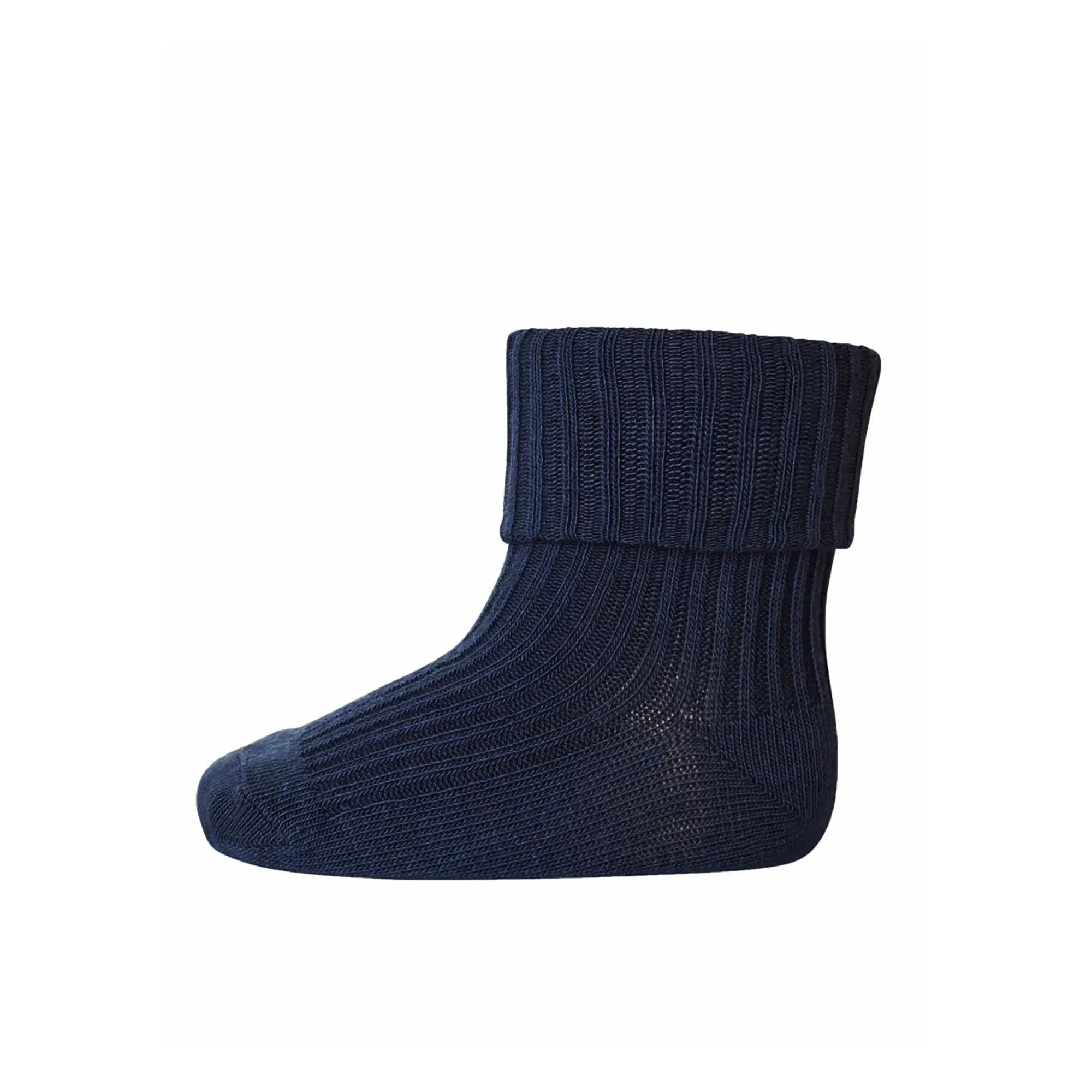 Mp Denmark - Ribbed Cotton Socks | Navy Blue