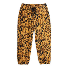 Mini Rodini - Recycled Polyester Leopard Print Jogger | Beige