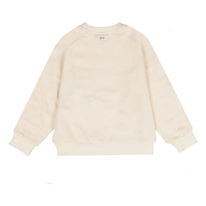 Tumble N'Dry - Prugna organik pamuklu sweatshirt | Ecru