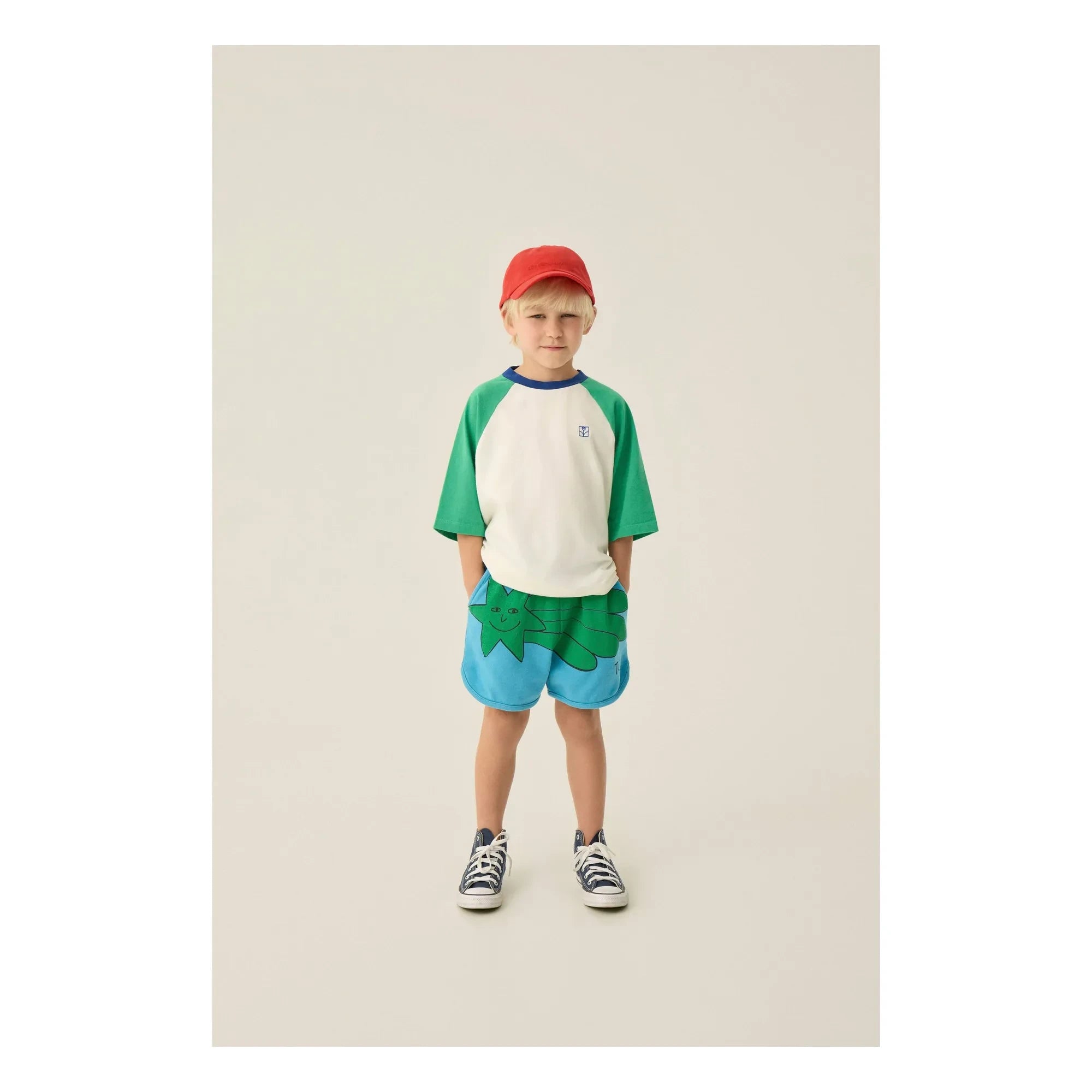 The Campamento - Oversize Colour Blocked T-Shirt | Ecru