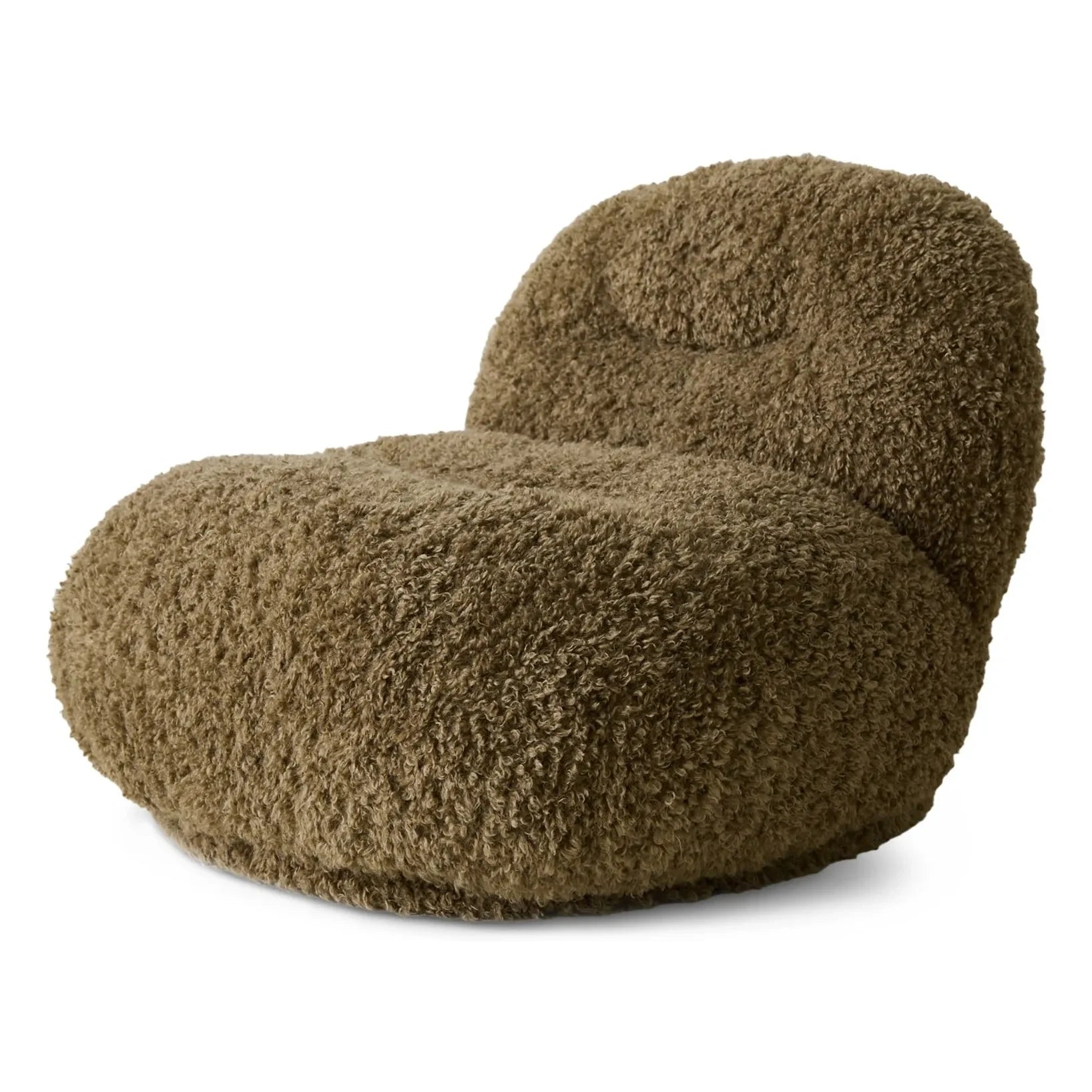 HKliving - Meloa Lounge Armchair | Charcoal Brown