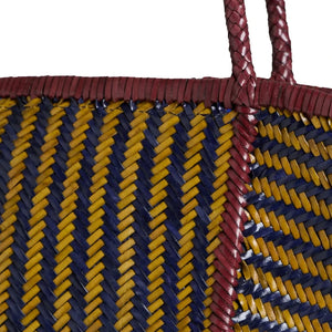 Vipera - Rubens Stripes Leather Bag | Yellow Curry Color