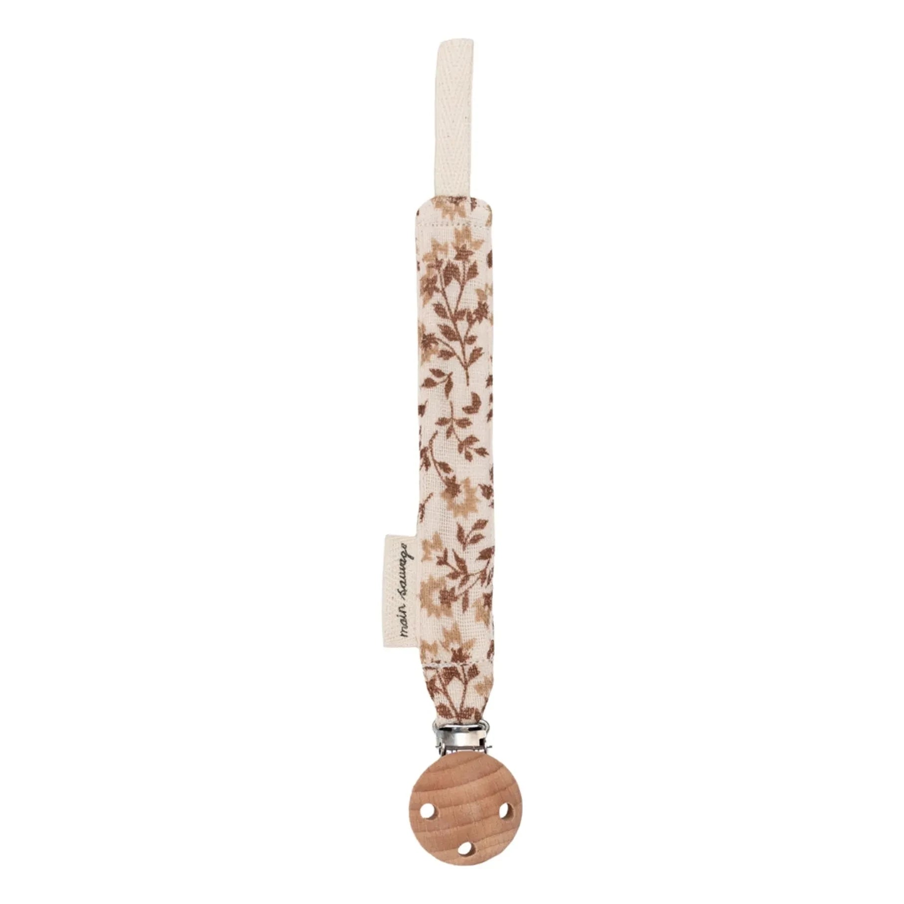 Main Sauvage - Hibiscus Pacifier Clip | Siena