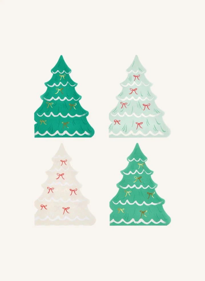 Meri Meri - Christmas Tree Napkins - Set of 16