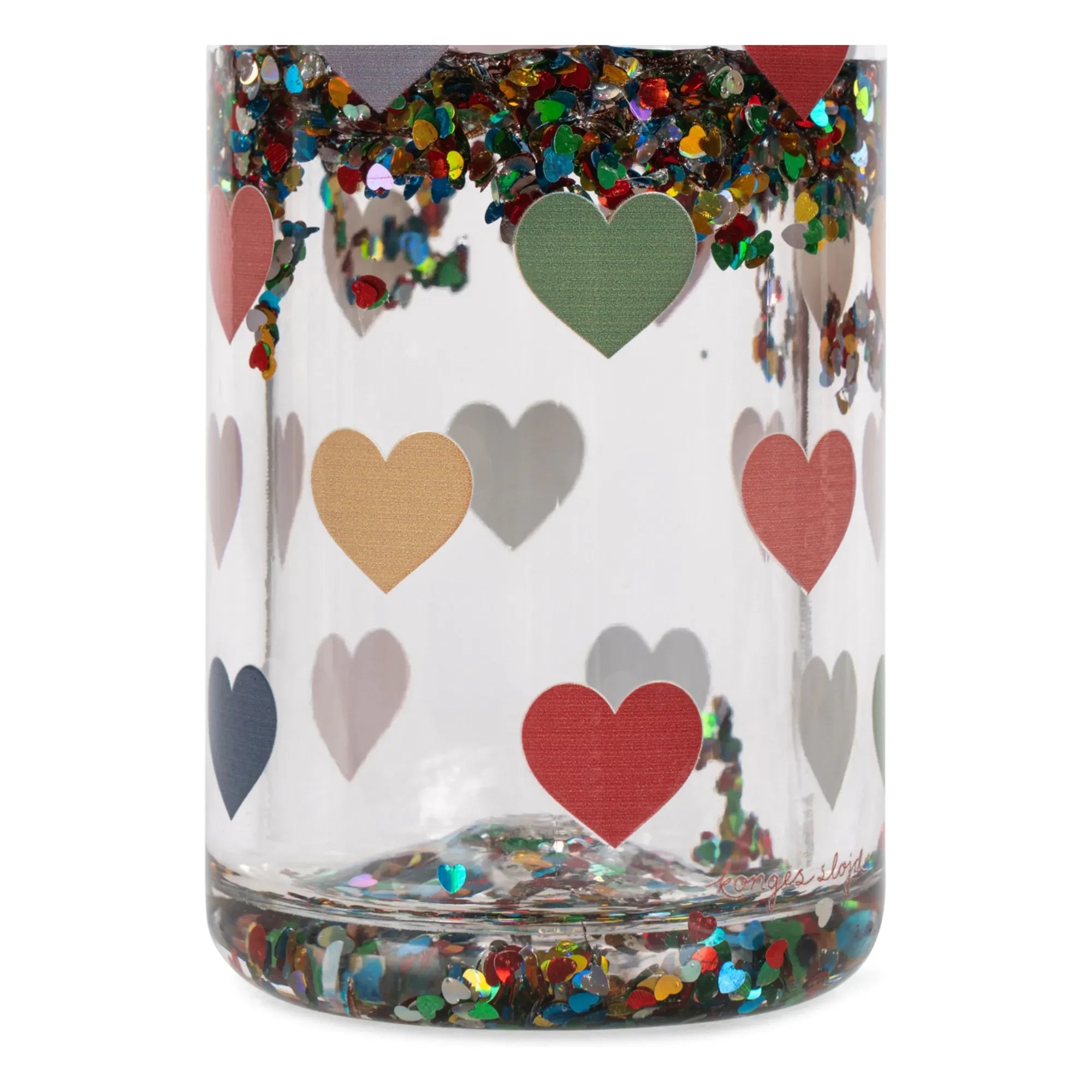 Konges Sløjd - Glitter Heart Water Bottle