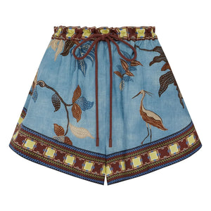 Alémais - Georgie Linen Shorts | Blue