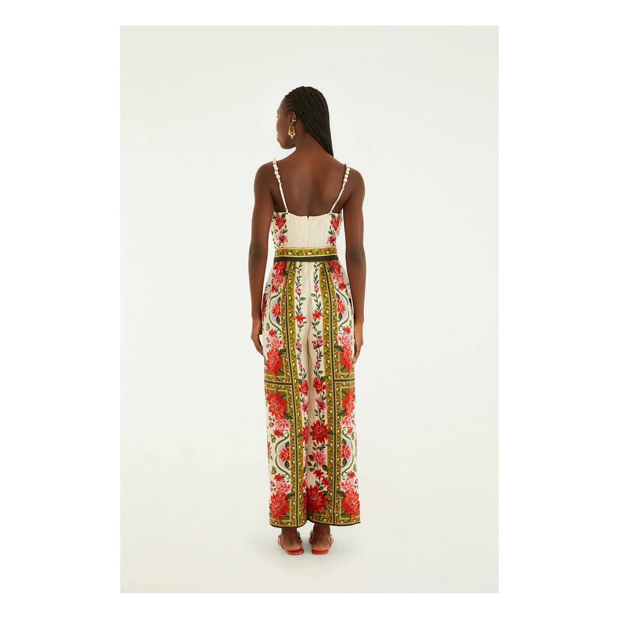 Farm Rio - Wonder Rio Linen Jumpsuit | Ecru