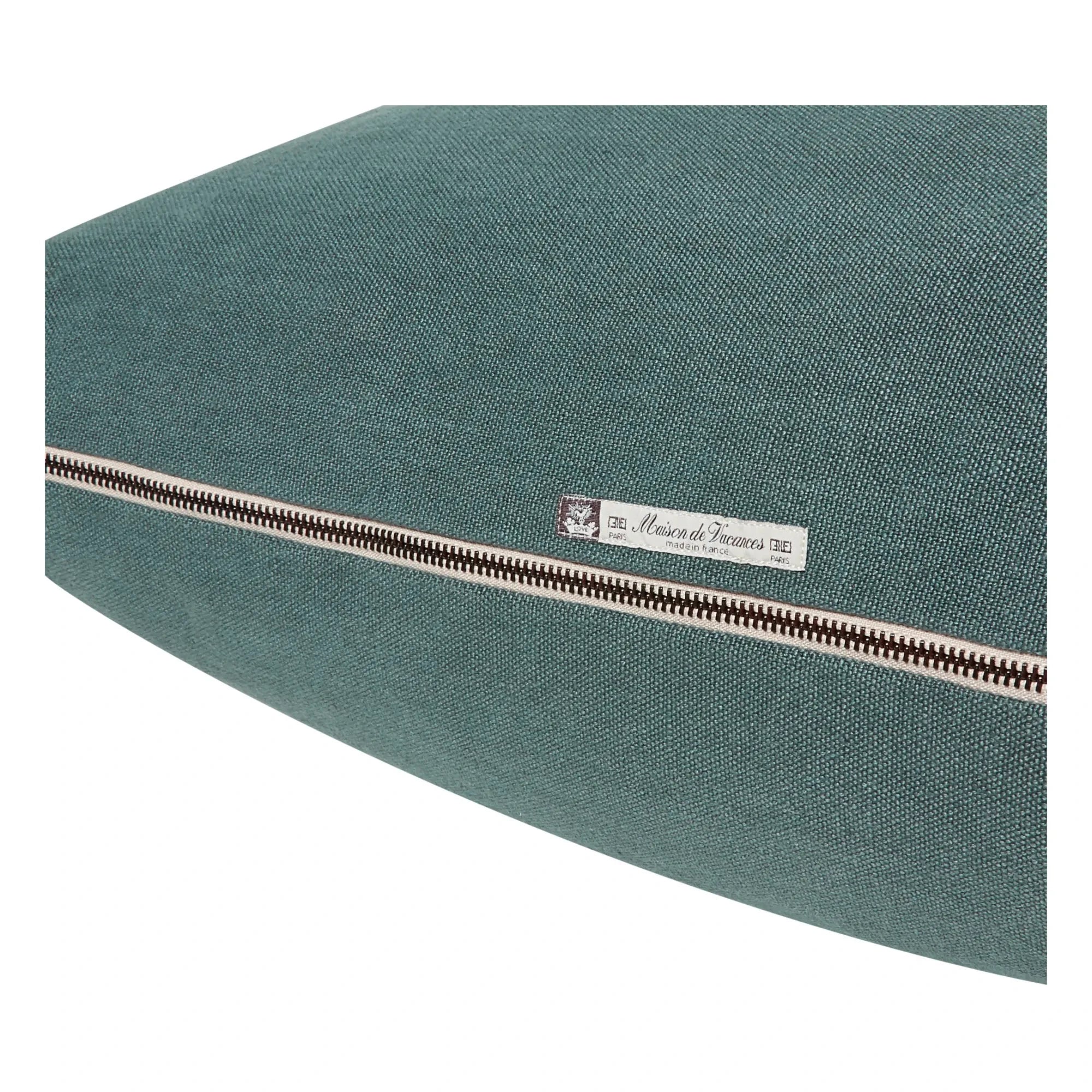 Maison de Vacances - Vice Versa Black Stripe Stone-Washed Linen Pillow | Ink