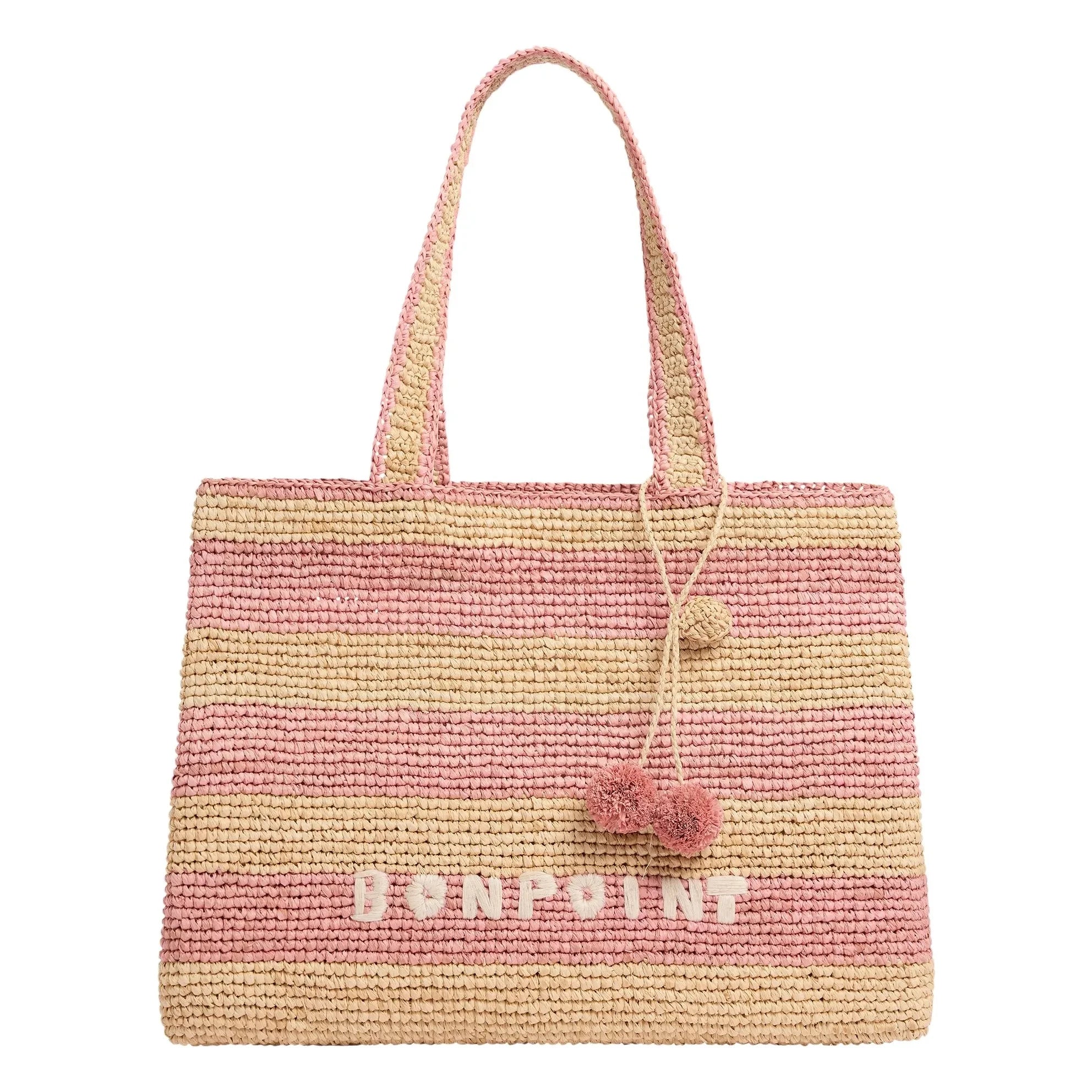 Bonpoint - Esma Striped Raffia Bag | Natural