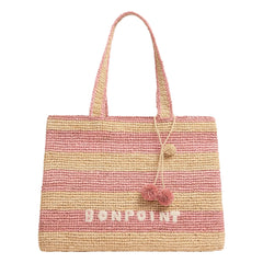 Bonpoint - Esma Striped Raffia Bag | Natural