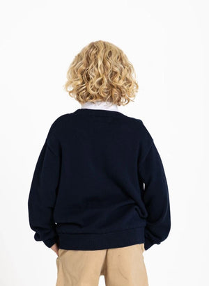 Smallable Kid - Harcourt Organic Cotton Cardigan | Navy