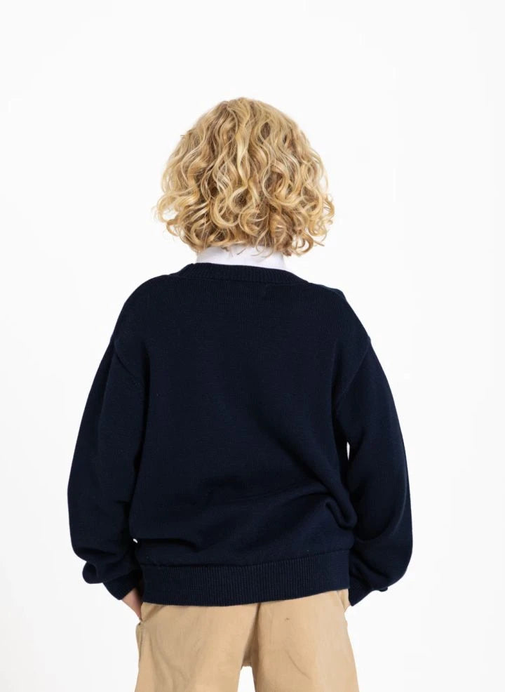 Smallable Kid - Harcourt Organic Cotton Cardigan | Navy