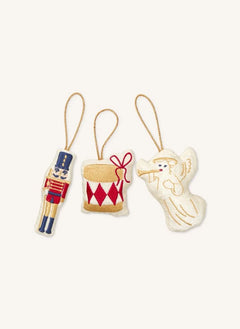 Cam Cam - Fındık Kıran Noel süsleri - 3'lü Set