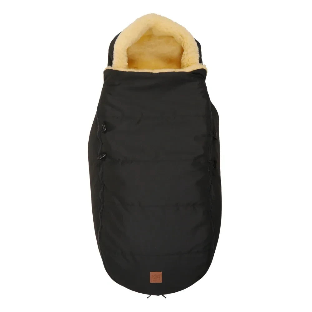 Kaiser - Premium Sheepskin Footmuff | Black
