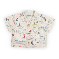 the new society - Clove Cotton BCI Baby Shirt | Ecru