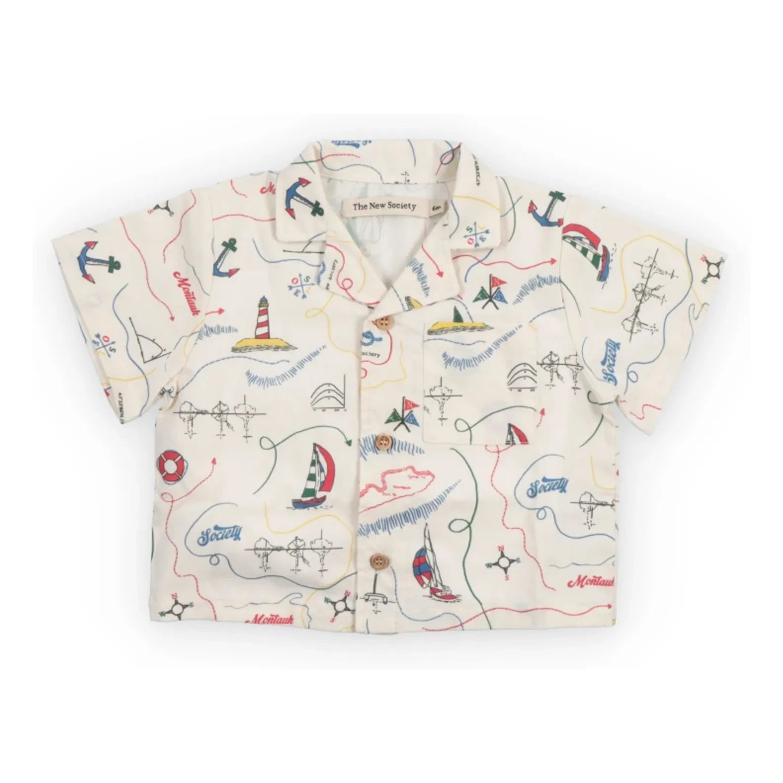 the new society - Clove Cotton BCI Baby Shirt | Ecru