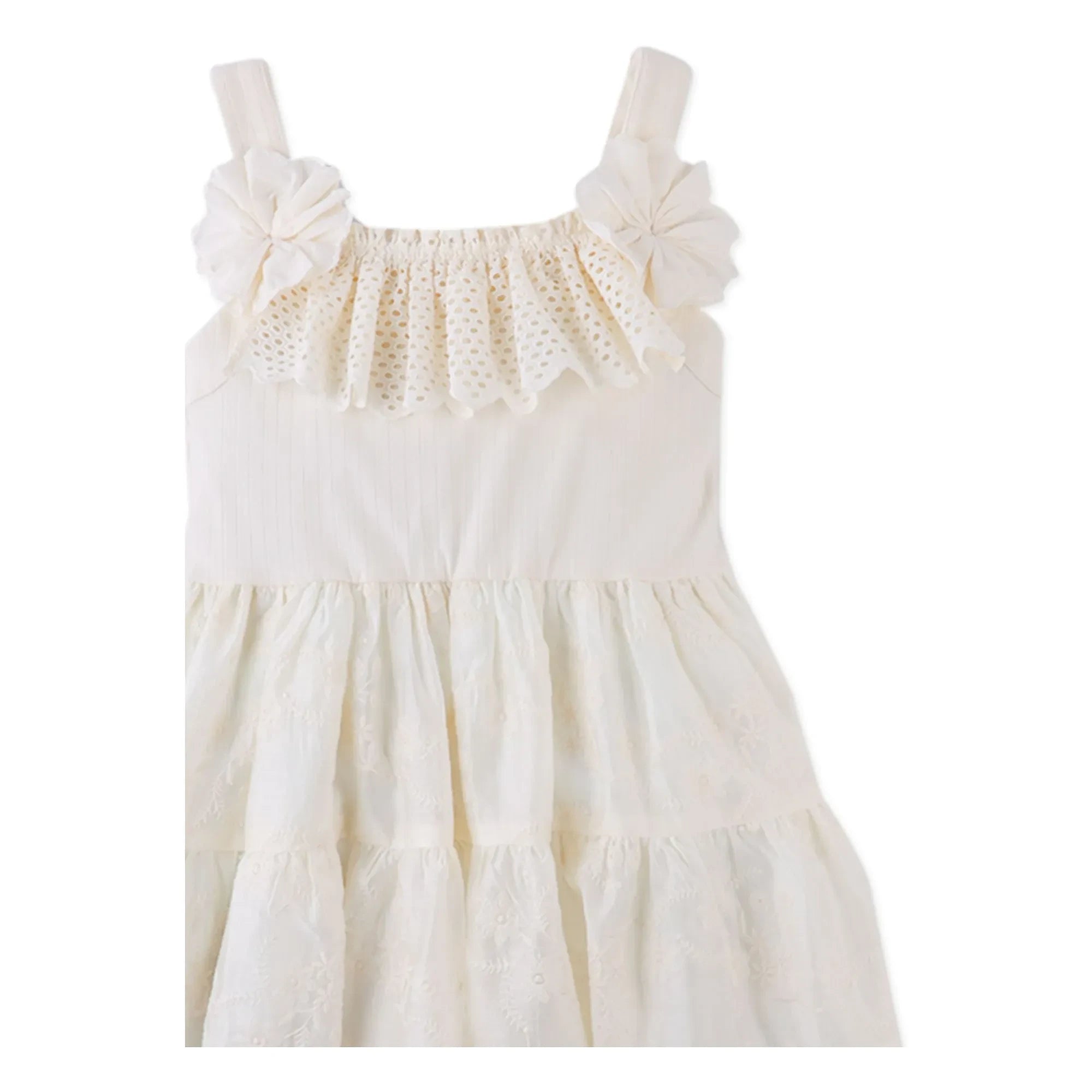 Gingersnaps - Addison Ruffled Tencel Dress | Ecru