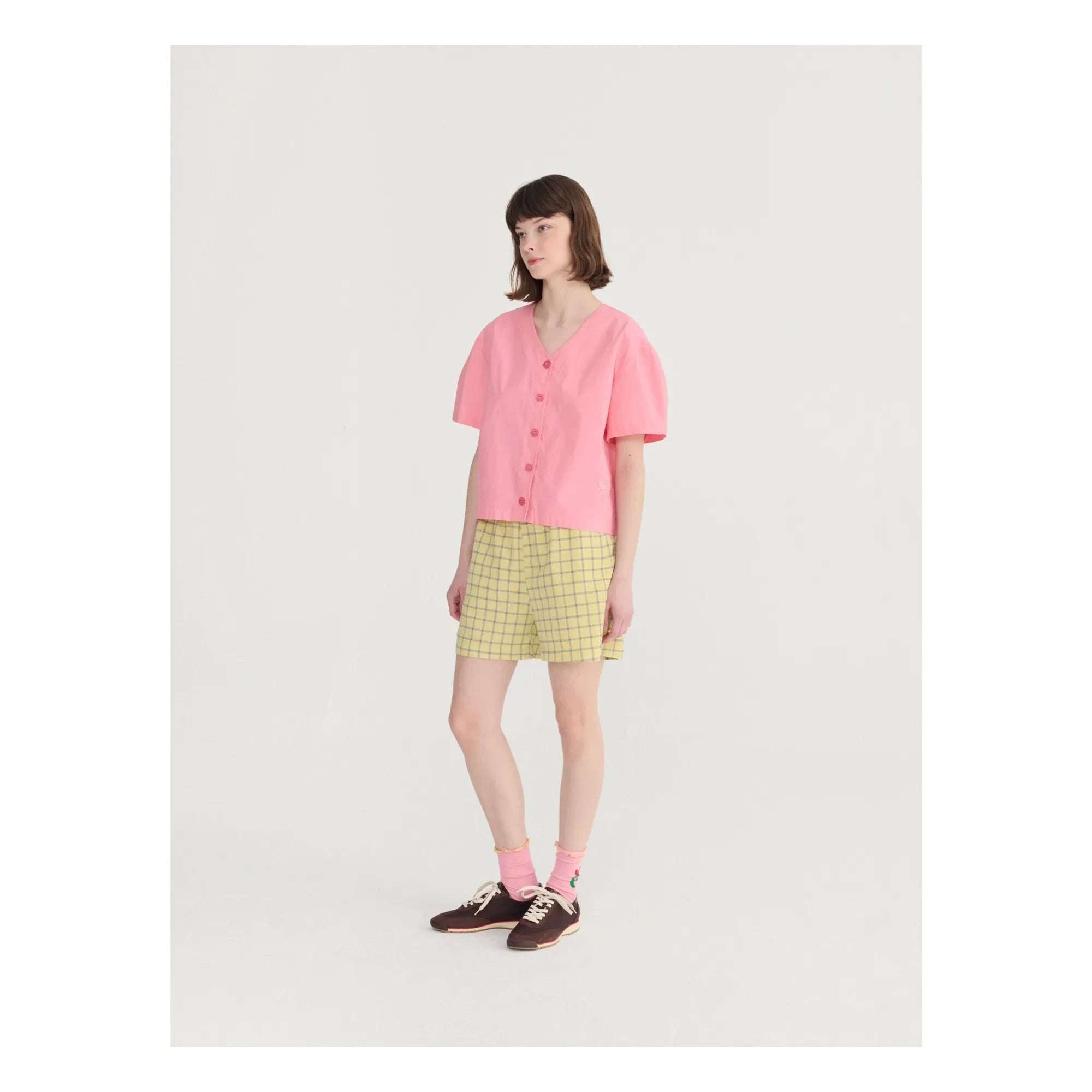 Bobo Choses - Spicy Window Bambula Cotton Shorts | Yellow