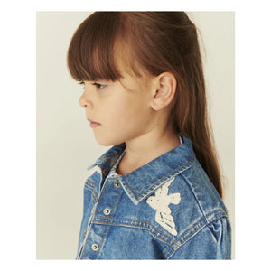 Copenhagen Colors - Denim Jacket Birds Organic Cotton | Blue