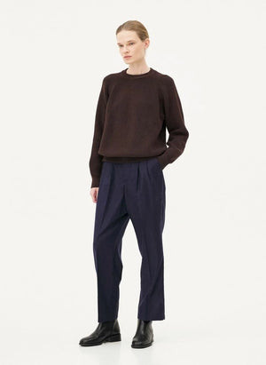 Noyoco - Oslo Sweater Merino Wool and Organic Cotton | Brown
