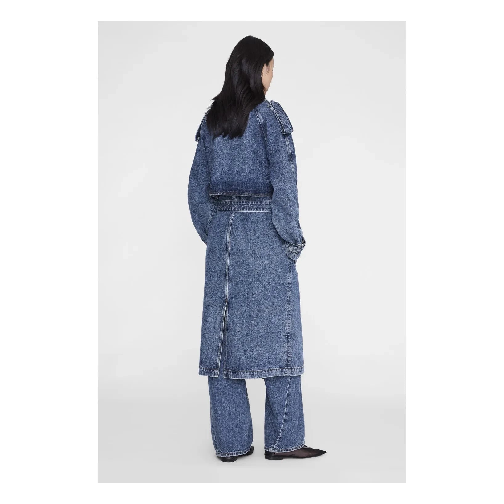 Anine Bing - Trenç Denim Rickie | Mavi