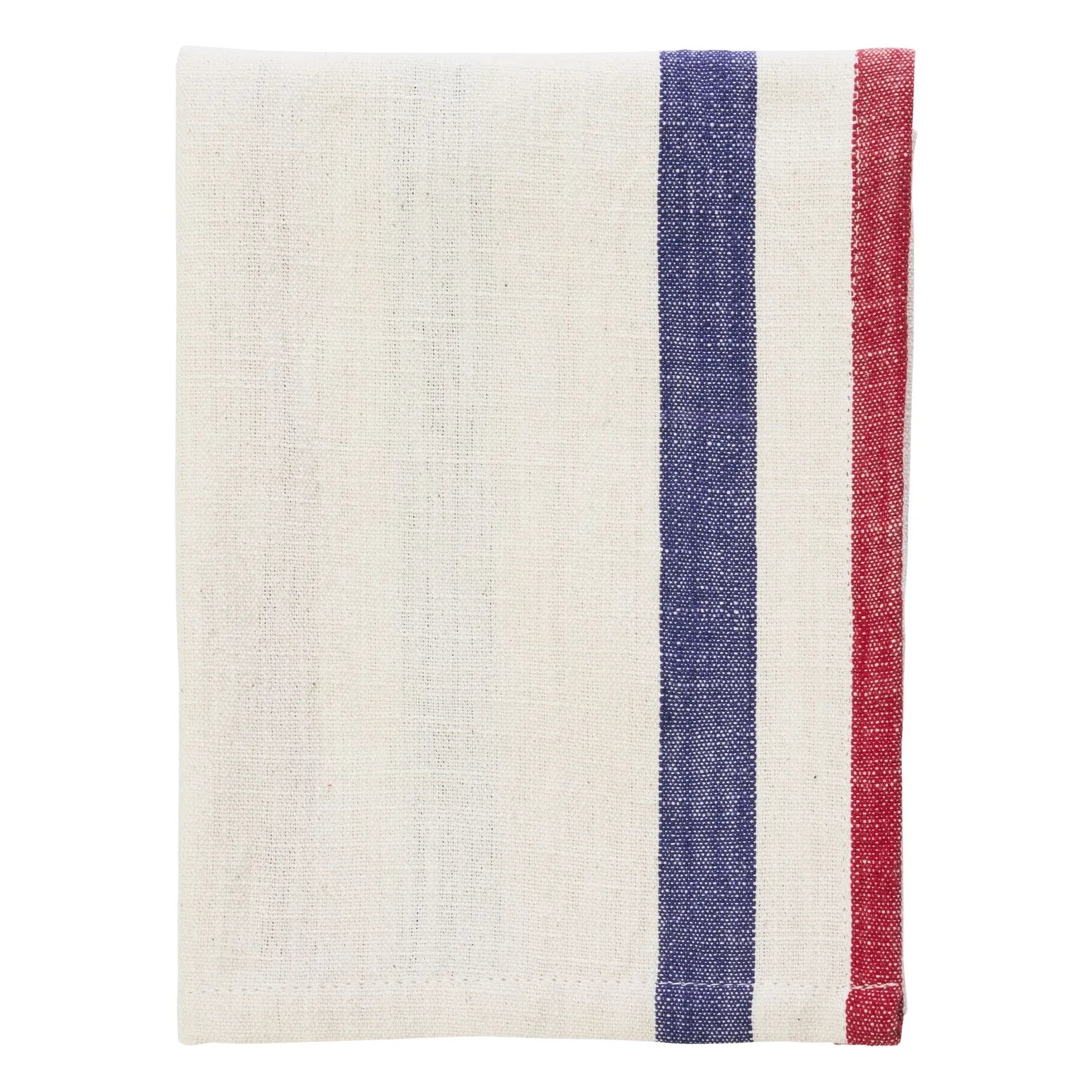 Madam Stoltz - Blue Striped Cotton Kitchen Towel
