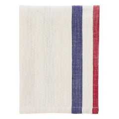 Madam Stoltz - Blue Striped Cotton Kitchen Towel