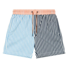 Beachlife - Striped Swimsuit Shorts | Light Blue
