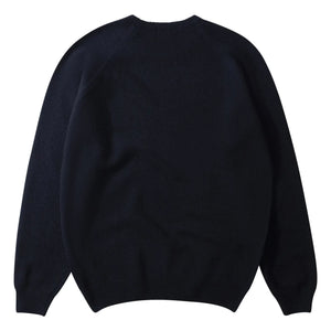Edmmond Studios - Light Special Duck Merino Wool Sweater | Navy Blue