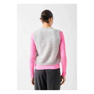 American Vintage - Vitow Wool Sleeveless Sweater | Light Gray