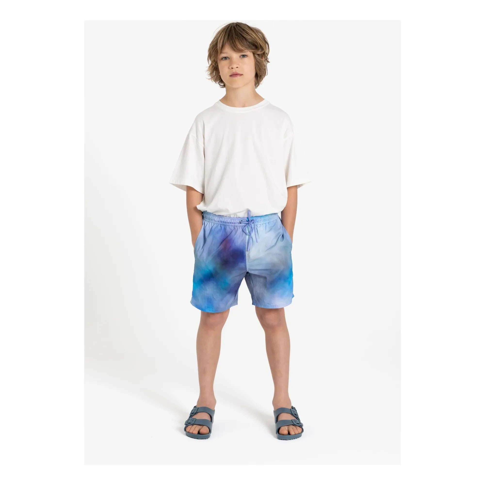Hundred Pieces - Wave Swim Shorts | Light blue