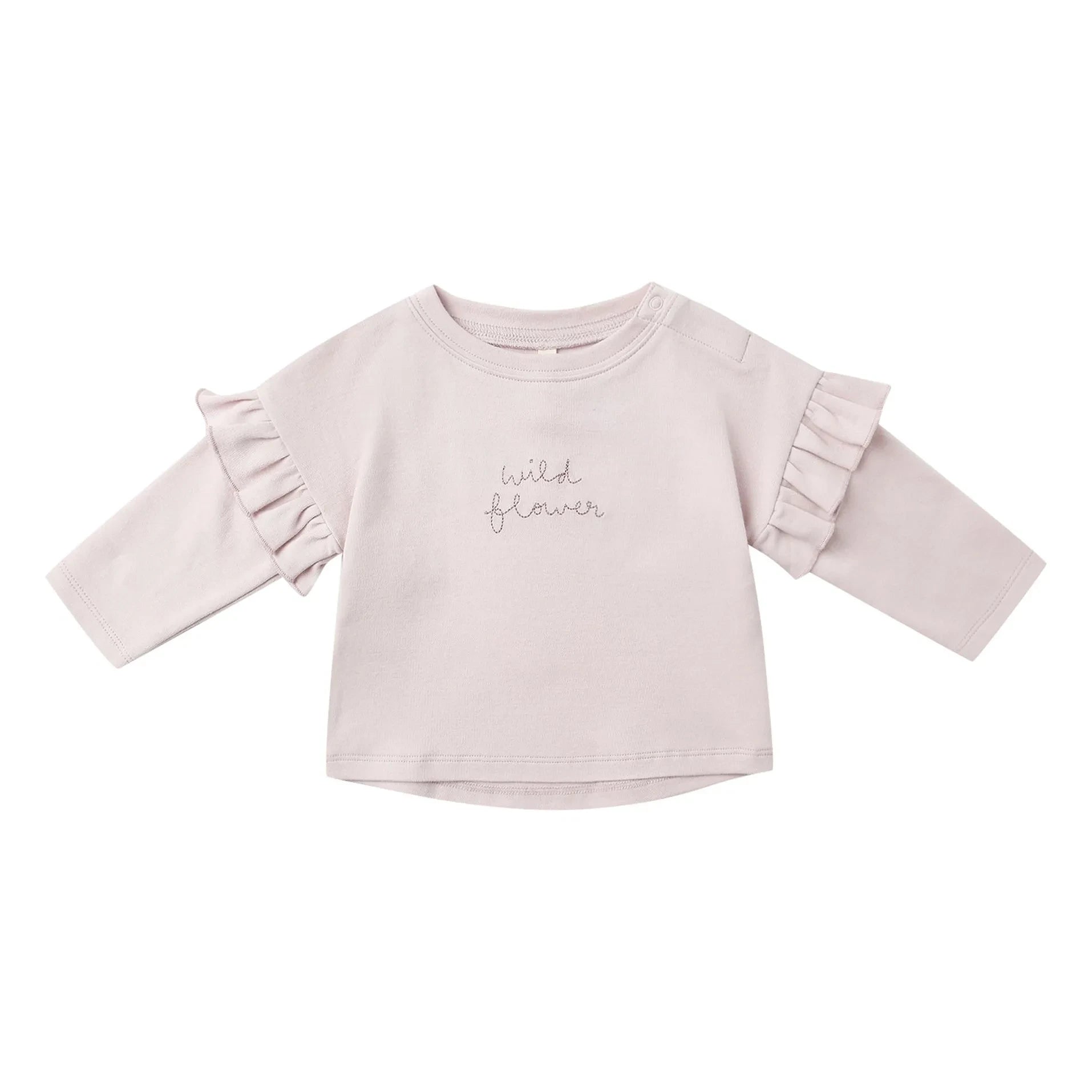 Quincy Mae - Wildflower Organic Cotton T-Shirt | Lilac