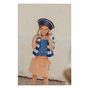 THE LiTTLE POETS - Rosalia Nature Organik Pamuk Crop Top | Kraliyet mavisi