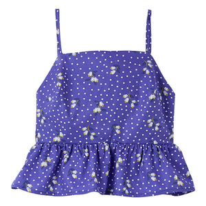 Fabula - Blue Polka Dot Ruffled Ball