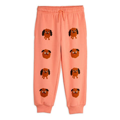 Mini Rodini - Doggies Organik Pamuk Jogger | Soluk Pembe