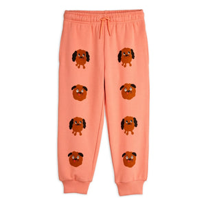 Mini Rodini - Doggies Organik Pamuk Jogger | Soluk Pembe