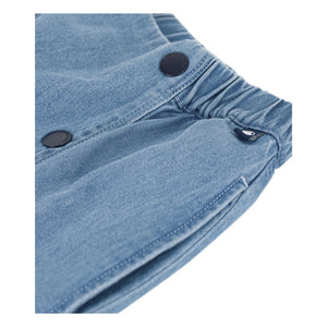 Petit Bateau - Organic Cotton Overalls Denim Skirt | Blue
