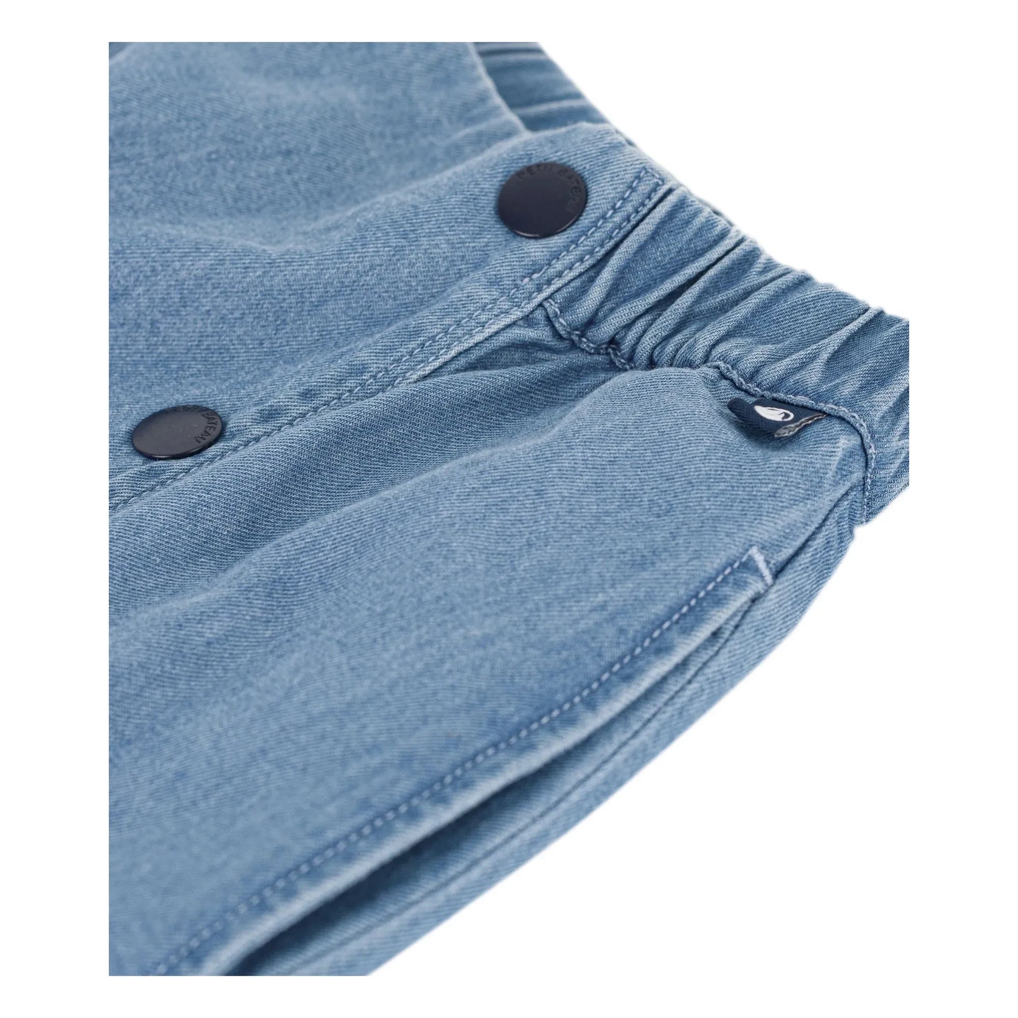 Petit Bateau - Organic Cotton Overalls Denim Skirt | Blue