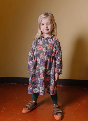 Studio Bohème - Vermont Floral Print Dress, Organic Cotton | Purple