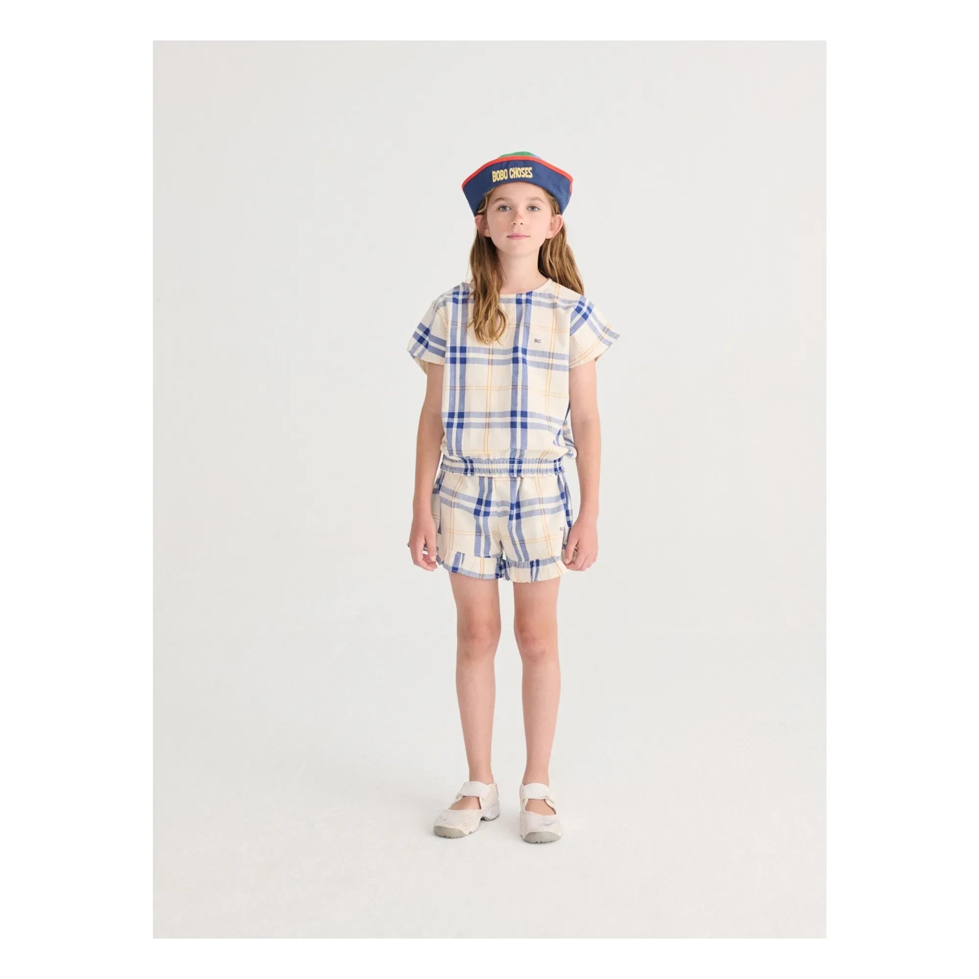 Bobo Choses - Color Block Recycled Fiber Sailor Beret | Navy Blue