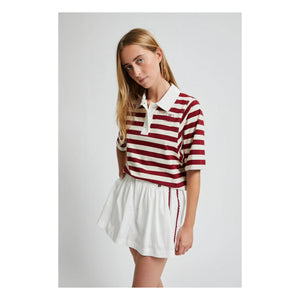Indee - Vasislas Embroidered Short Skirt | White
