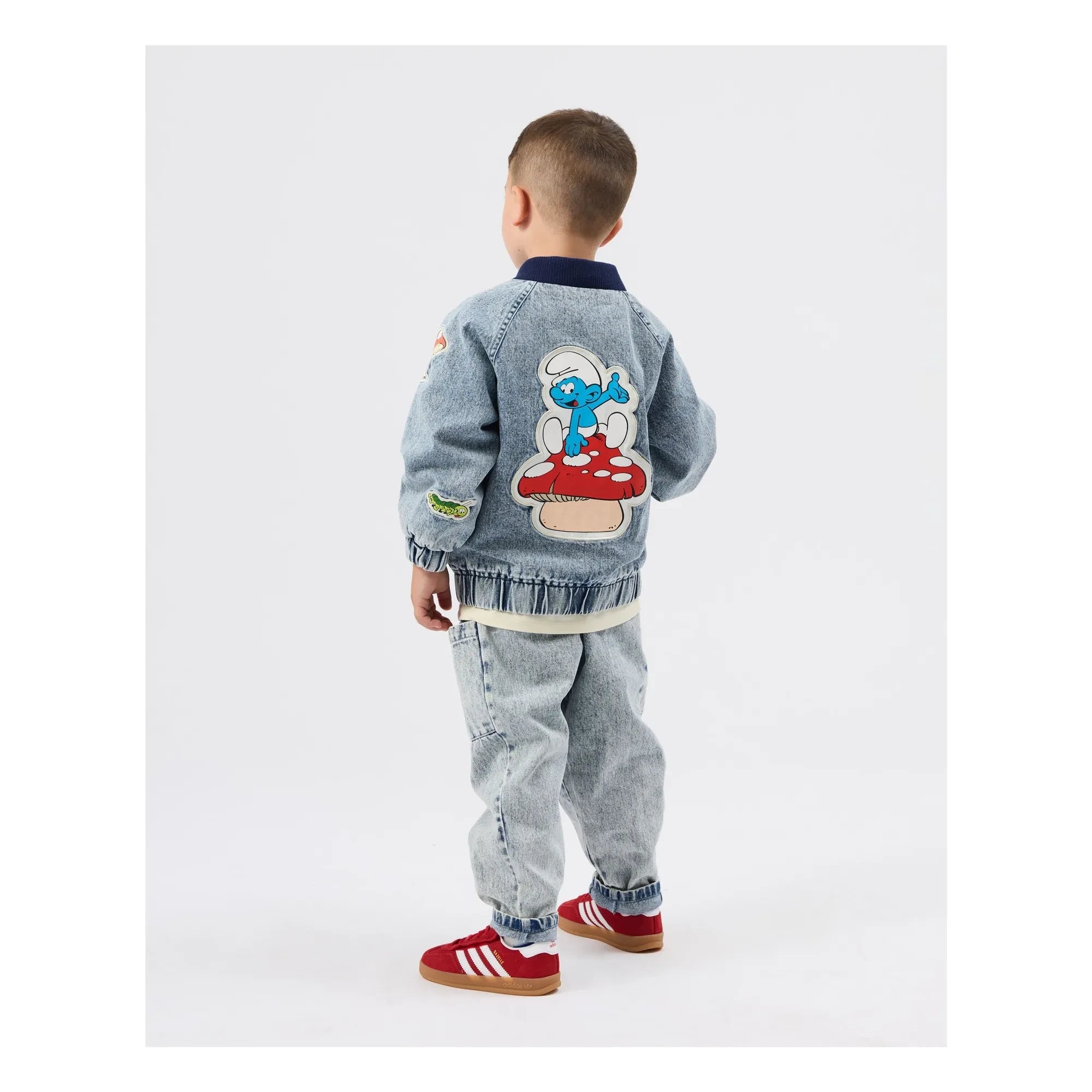 Goldie + Ace - Denim Ceket - Goldie + Ace x Schtroumpfs | Mavi