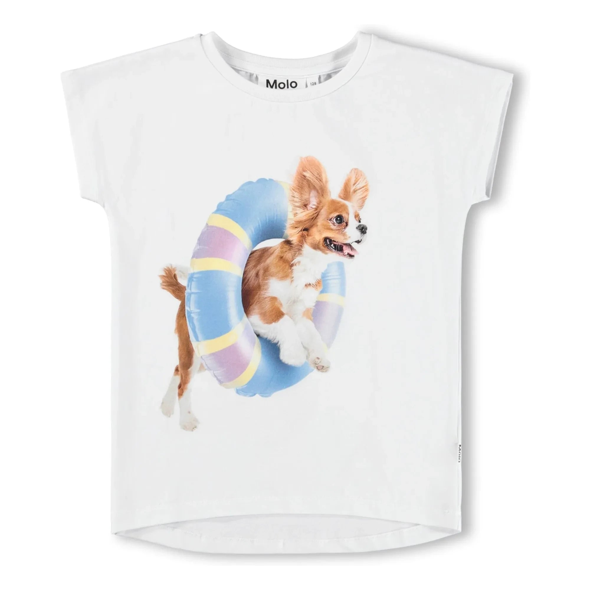 Molo - Ragnhilde Organic Cotton Dog T-Shirt | White