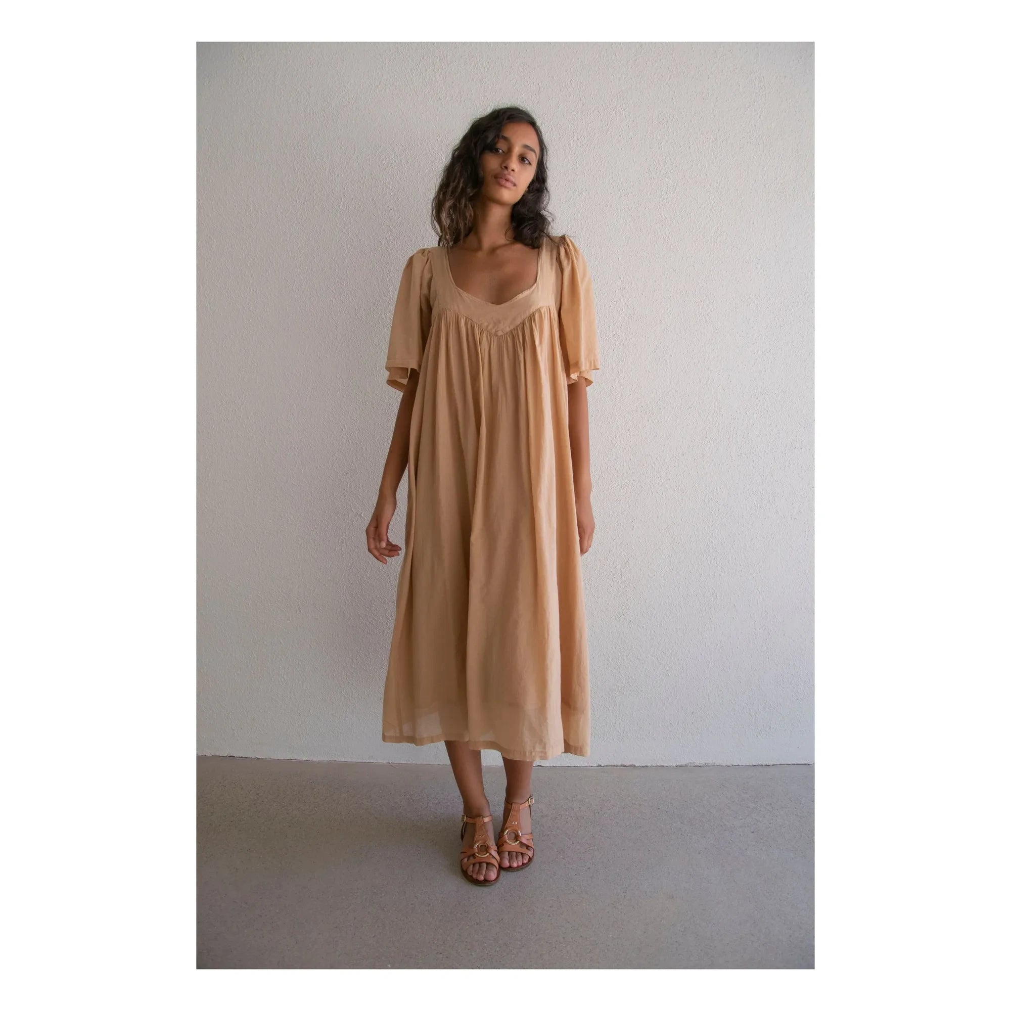 THEAVANT - Jade Cotton Voile Dress | Amber