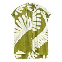 Mapoésie - Adèle Cotton Palma Top | Khaki