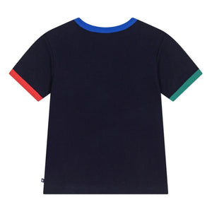 Petit Bateau - Color Block Loose T-Shirt | Navy Blue